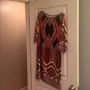 Multicolored shift dress